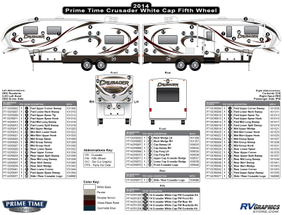 Prime Time - Crusader - 2014 Crusader FW-Fifth Wheel White Cap