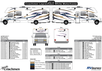 Coachmen - Leprechaun - 2014 Leprechaun MH-Motor Home-White