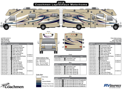 Coachmen - Leprechaun - 2016 Leprechaun MH-Motorhome Blue on Tan