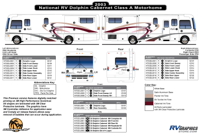 National RV Dolphin Decals and Replacement Graphics - RV Graphics Store