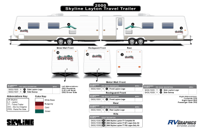 Skyline RV Layton Decals and Replacement Graphics - RV Graphics Store