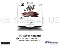 Aljo - 2011 Aljo Joey TT-Travel Trailer - 2011 Skyline Aljo Joey TT Front Graphics Kit