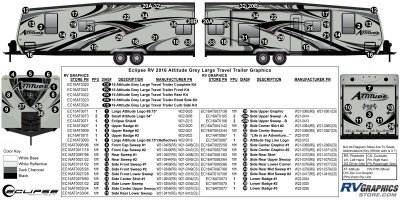 Eclipse - Attitude - 2016 Attitude Large Travel Trailer Gray
