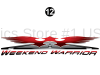 Weekend Warrior Mainline - 2006-2007 Weekend Warrior Mainline FW-40' Fifth Wheel Red - Front/Rear Warrior Logo