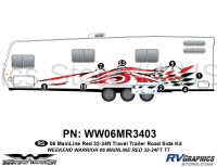 8 piece 2006 Warrior Mainline 32-34' TT Red Roadside Graphics Kit - Image 2