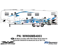 12 piece 2006 Warrior Mainline 40' FW Roadside Graphics Kit - Image 2