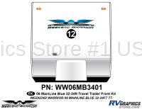 1 piece 2006 Warrior Mainline 32-34' TT Front Graphics Kit - Image 2