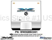 1 piece 2006 Warrior Mainline 26-30' TT Front Graphics Kit - Image 2