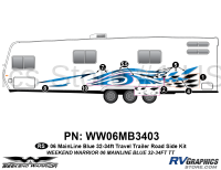 8 piece 2006 Warrior Mainline 32-34' TT Roadside Graphics Kit - Image 2