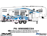 8 piece 2006 Warrior Mainline 31-33' FW Curbside Graphics Kit - Image 2