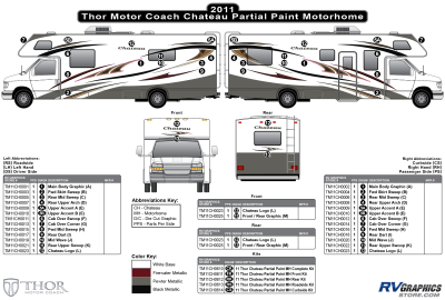 Thor Motorcoach - Chateau - 2011 Chateau Class C MH-Motorhome-Partial Paint