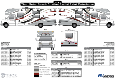 Thor Motorcoach - Citation - 2013 Citation Class C MH-Motorhome Partial Paint