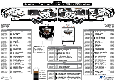 Heartland - Cyclone - 2015 Cyclone FW-Fifth Wheel Copper on White