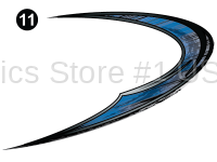 Cyclone - 2015 Cyclone FW-Fifth Wheel Blue on White - Swirl Back