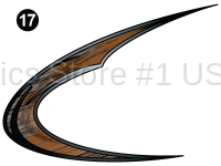 Cyclone - 2015 Cyclone FW-Fifth Wheel Copper on White - Rear Small Swirl Hook