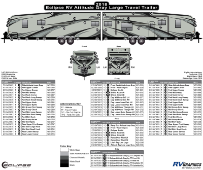Eclipse - Attitude - 2018 Attitude Large Travel Trailer Gray Version