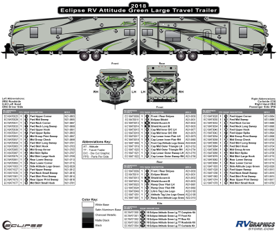 Eclipse - Attitude - 2018 Attitude Large Travel Trailer Green Version