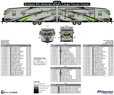 Eclipse - Attitude - 2018 Attitude Lg TT-Travel Trailer Green Version