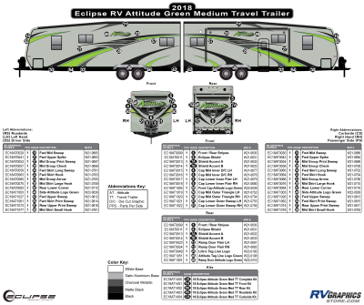 Eclipse - Attitude - 2018 Attitude Med TT-Travel Trailer Green Version