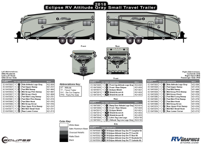 Eclipse - Attitude - 2018 Attitude Small Travel Trailer Gray Version