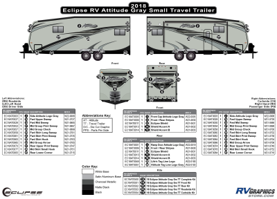 Eclipse - Attitude - 2018 Attitude Sm TT-Travel Trailer Gray Version