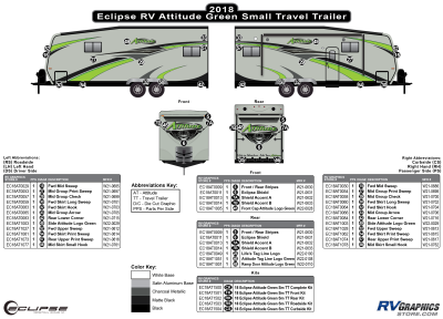 Eclipse - Attitude - 2018 Attitude Small Travel Trailer Green Version