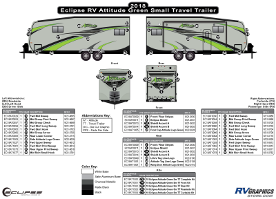 Eclipse - Attitude - 2018 Attitude Sm TT-Travel Trailer Green Version