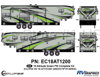 72 Piece 2018 Attitude Fifth Wheel Green Complete Graphics Kit - Image 2