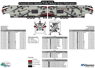 Forest River - Stealth - 2018 Stealth FW-Fifth Wheel Gray Glass