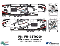 Stealth - 2017 Stealth FW-Fifth Wheel - 57 Piece 2017 Stealth FW Complete Graphics Kit