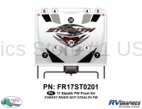 10 Piece 2017 Stealth FW Front Graphics Kit