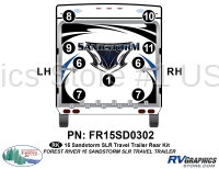9 Piece 2015 Sandstorm SLR Lg TT Rear Graphics Kit - Image 2
