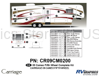 Cameo - 2009 Cameo  FW-Fifth Wheel - 25 Piece 2009 Cameo FW Complete Graphics Kit