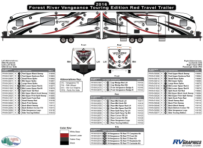 Forest River - Vengeance - 2016 Vengeance  TT-Travel Trailer Red Touring Edition