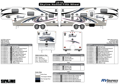 Skyline RV Nomad Decals and Replacement Graphics - RV Graphics Store