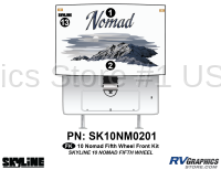 3 Piece 2010 Nomad FW Front Graphics Kit