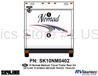 3 Piece 2010 Nomad Med TT Rear Graphics Kit