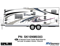 Nomad - 2010 Nomad Lg TT-Large Travel Trailer - 13 Piece 2010 Nomad Lg TT Roadside Graphics Kit