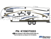 Outback - 2009-2010 Outback FW-Fifth Wheel - 14 Piece 2009 Outback FW Roadside Graphics Kit