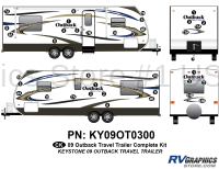 Outback - 2009-2010 Outback TT-Travel Trailer - 36 Piece 2009 Outback TT Complete Graphics Kit