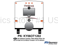 3 Piece 2006 Outback Sydney FW Rear Graphics Kit