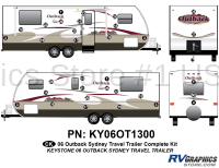 Outback - 2006-2007 Outback Travel Trailer Sydney Edition - 31 Piece 2006 Outback Sydney TT Complete Graphics Kit
