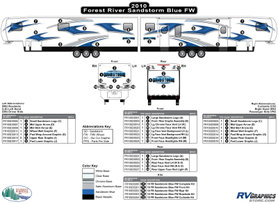 Forest River - Sandstorm - 2010-2012 Sandstorm FW-Fifth Wheel Blue