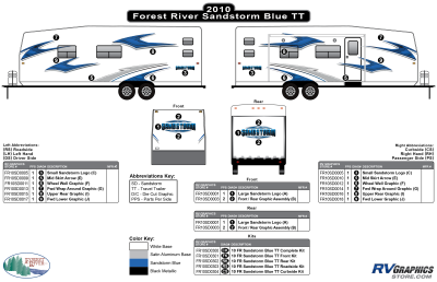 Forest River - Sandstorm - 2010-2012 Sandstorm TT-Travel Trailer Blue