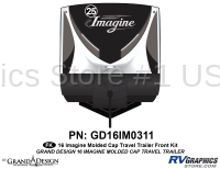 Imagine - 2016 Imagine TT-Molded Cap Travel Trailer - 1 Piece 2016 Imagine Molded Cap TT Front Graphics Kit