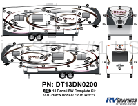 2013 Denali Fifth Wheel Complete Graphics Kit