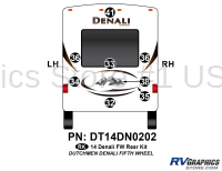 Denali - 2014 Denali FW-Fifth Wheel - 8 Piece 2014 Denali FW Rear Graphics Kit