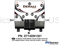 9 Piece 2014 Denali Travel Trailer Trail Edition Front Graphics Kit