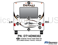 Denali - 2014 Denali TT-Travel Trailer - 8 Piece 2014 Denali TT Rear Graphics Kit