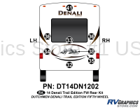8 Piece 2014 Denali FW Trail Edition  Rear Graphics Kit